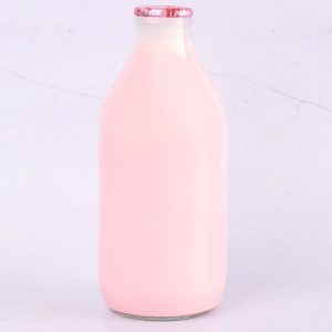 Strawberry Milkshake Glass