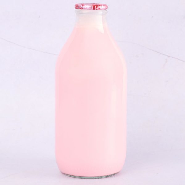 Strawberry Milkshake Glass